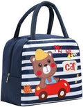 Lunch Bag Insulated Cooler, Thermal Leak-Proof Lunch Box Tote, Waterproof Foldable Food Organizer for Kids School Travel Picnic Beach (Multicolor) - image 1