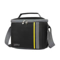 Lunch Bag 6 L, Insulated Thermal Cooler Tote, Waterproof Leakproof Food Carrier for Hot and Cold Meals, Work, School, Picnic and Travel, BB-568 (Black/Yellow) - image 1