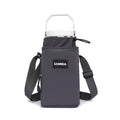 Lunch Bag 1 L, Insulated Thermal Cooler Tote, Waterproof Leakproof Reusable Food Carrier for Work, School, Travel and Picnic, Dark Purple Beach Design, BB-533 (Grey) - image 1
