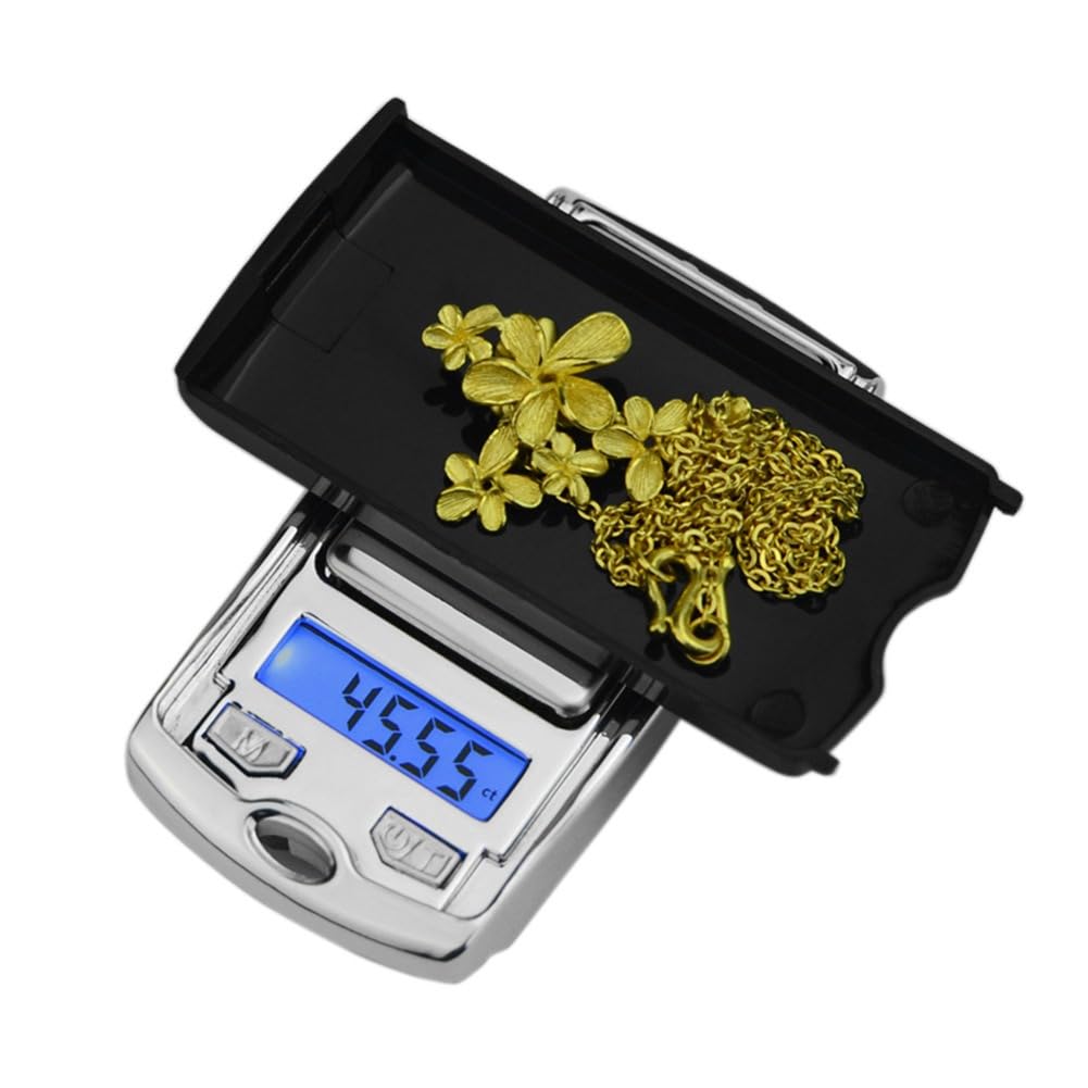 Digital Scale 200g x 0.01g, Pocket Jewelry Scale with LED Display, Stainless Steel Platform, Tare, Auto-Off and Protective Cover for Gold, Silver, Coins, Gems and Small Items - image 5