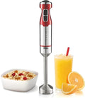 Hand Blender 600W with Variable Speed Control and Turbo, Full Copper Motor, 4 Stainless Steel Blades and Detachable Shaft for Soups, Smoothies and Sauces, KM1117 - image 1