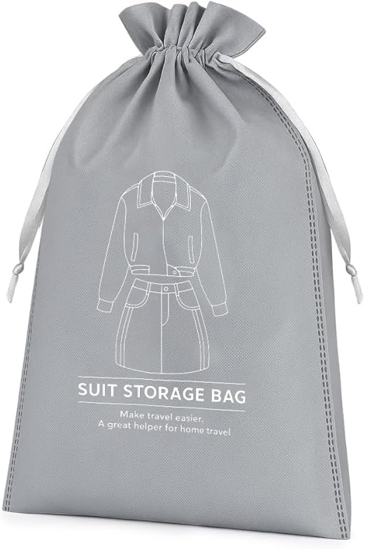 Suit Storage Bag - Travel Organizer for Men and Women, Dustproof Travel Storage, Multifunctional Packing Pouch, Ideal for Clothes, Socks and Towel, Suitcase 35x47CM (Grey) - image 1