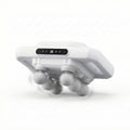 Massage Gun with 6 Heads, 12W Handheld Body Massager with 20 Speed Levels, 6 Modes, LCD Display and Low-Noise Operation for Back, Neck, Shoulders, Arms and Legs, JBY-328 (White) - image 1