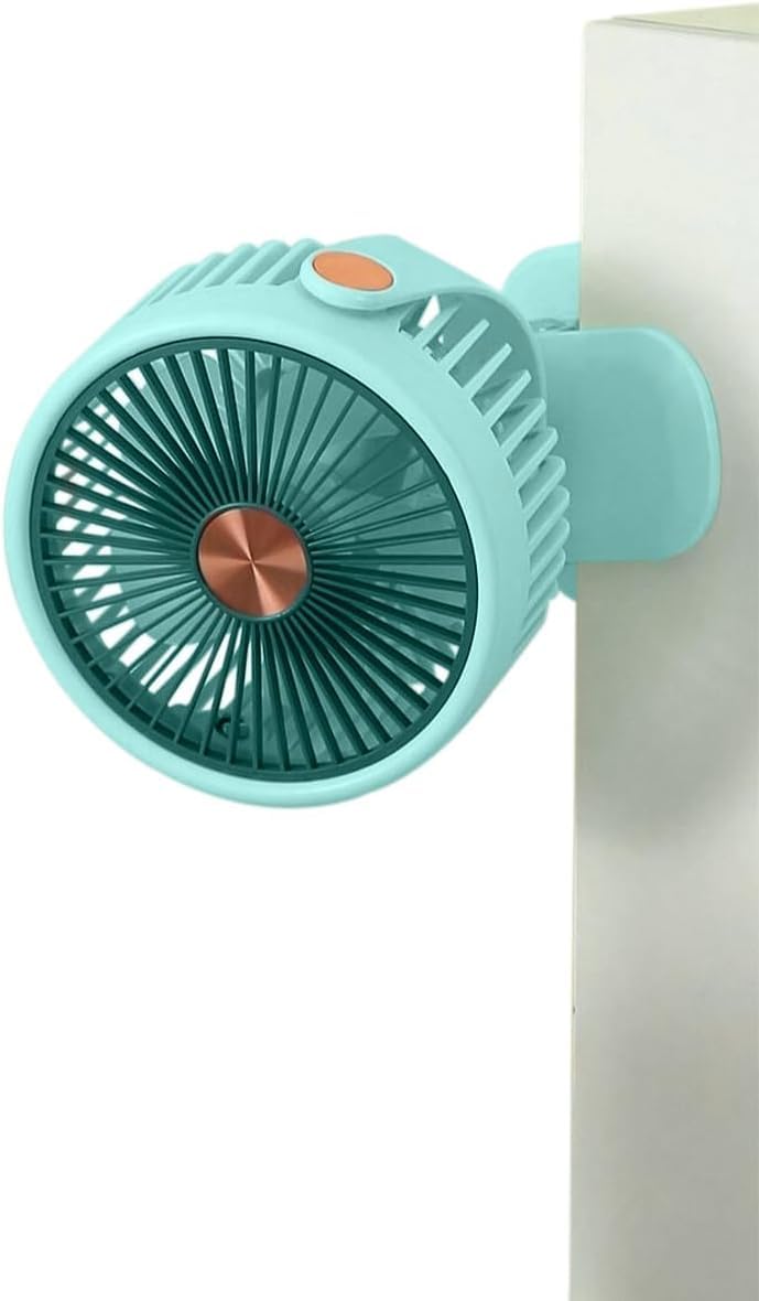Portable Fan, Mini USB Handheld and Desk Fan with Stand, 3 Speed Settings, Quiet 5W Personal Cooling Fan for Home, Office and Travel, ZB125 (Green) - image 1