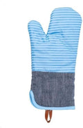 Oven Mitts Silicone Oven Gloves Heat Resistant Non Slip Kitchen Mittens for Cooking Baking and BBQ Machine Washable Durable for Men and Women (Blue) - image 1