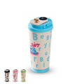Thermal Mug 500ml, Stainless Steel Vacuum Insulated Coffee Cup with Digital Temperature Display, Leakproof Lid and Carry Handle for Hot and Cold Drinks, Travel, Office and Car, F-1412 Blue - image 1