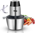 Electric Food Chopper 300W, 1.7L Stainless Steel Bowl, 2-Speed Meat Grinder with Double-Layer Blades for Meat, Vegetables, Nuts and Herbs, KM-4021 - image 1
