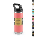 Water Bottle - Vacuum Insulated Stainless Steel Double Wall Thermal Flask with Straw Lid and Carry Handle Leakproof BPA Free for Travel Gym Camping and Office 540ml, F-1550 (Orange) - image 1