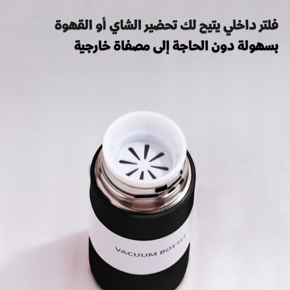 Water Bottle 150ml, Mini Vacuum Insulated Stainless Steel Pocket Flask with Slim Wood Grain Design for Coffee, Tea, Travel and Outdoor Use, Black - image 3