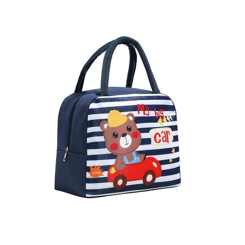 Lunch Bag Insulated Cooler, Lunch Box Bag for Kids, Thermal Leak-Proof Portable Food Organizer, Waterproof Foldable Tote for School Travel Picnic Beach (Multicolor) - image 1