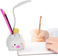 Desk Lamp LED, USB-Powered Foldable Table Light with Adjustable Angle, Portable Reading and Study Lamp for Home, Office, Bedroom and Workspace (White) - image 1