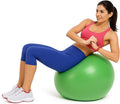 Exercise Ball with Pump, Yoga Pilates Stability Ball, Anti-Burst Non-Slip Balance Ball for Home Workout, Pregnancy & Birthing, Office Chair Core Training (Green, 75 CM) - image 1