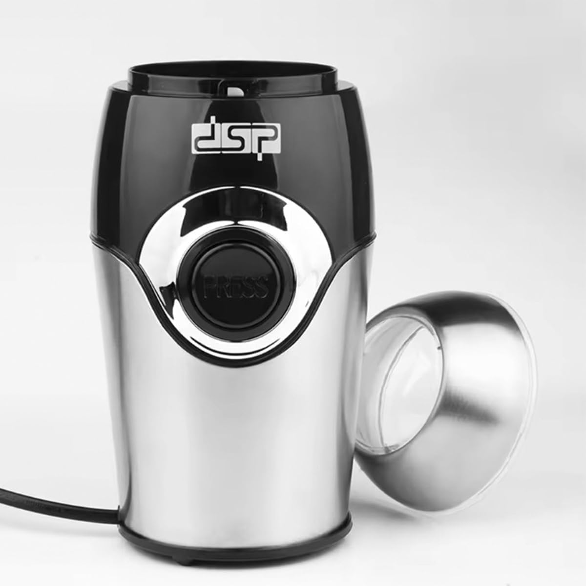 Electric Coffee Grinder 200W, Stainless Steel Bowl and Blades, Pure Copper Motor, Safety Lid Lock, Compact Mill for Coffee Beans, Spices, Nuts and Seeds, KA3001 - image 7