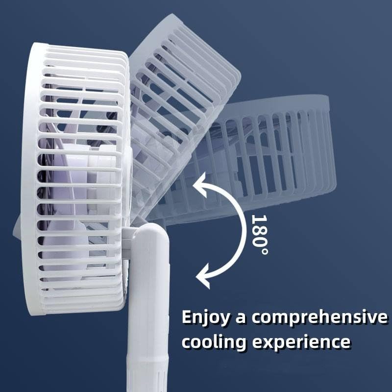Desk Fan USB Mini Clip-On and Handheld Portable Fan, 1-Speed Quiet 360° Rotating Desktop Cooling Fan for Home, Office and Travel, F-325 - image 5