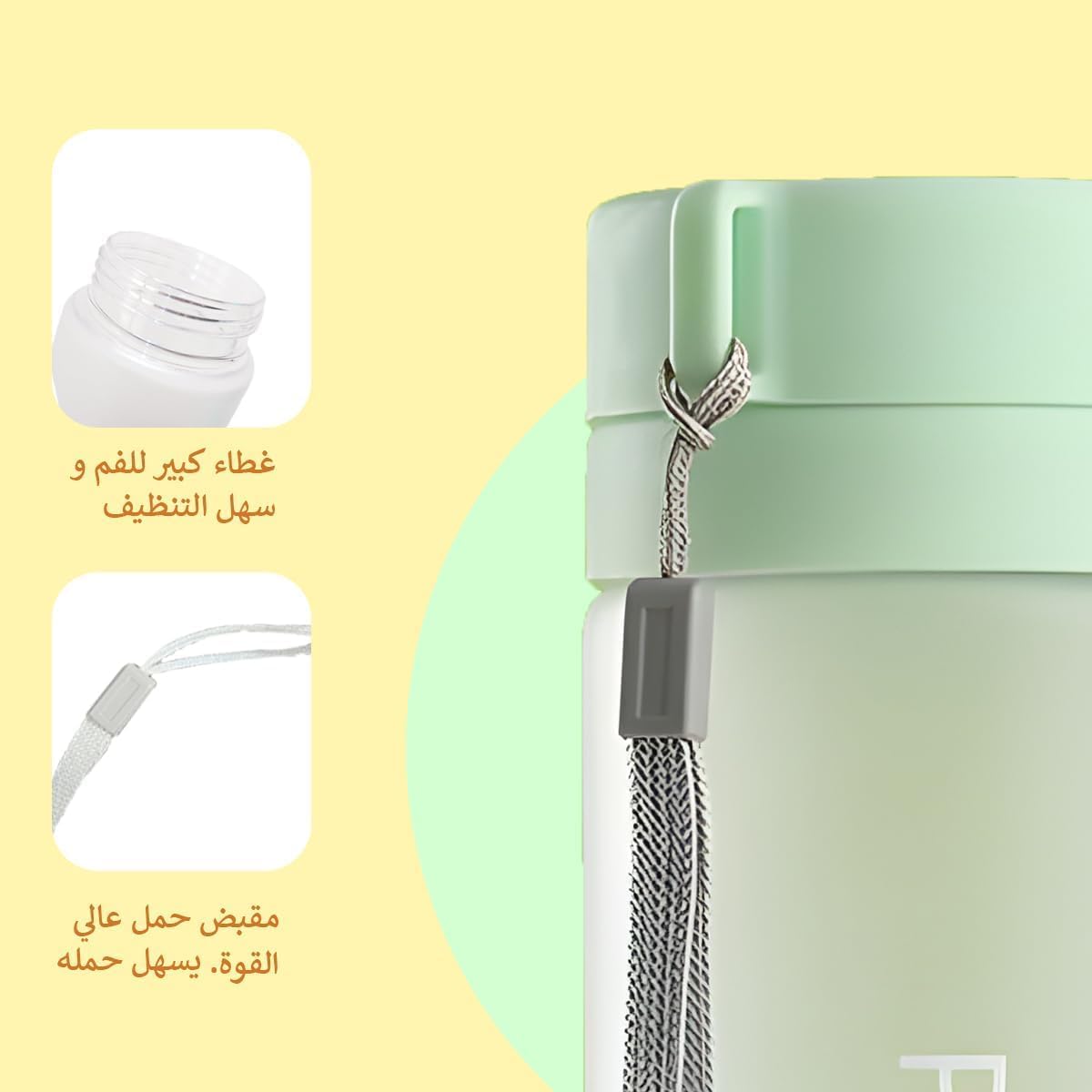 Water Bottle 800 ml, BPA-Free Sports Bottle with Tea Infuser, Leakproof Portable Easy-Clean Design for Gym, Cycling, Hiking, Travel, School and Daily Use - image 5