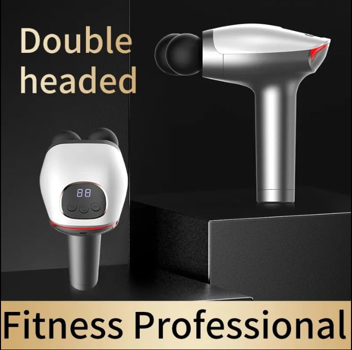 Massage Gun with Dual Heads, 10 Speed Levels and Low-Noise Operation, Handheld Body Massager for Neck, Back, Shoulders, Arms and Legs, SL-921 - image 3