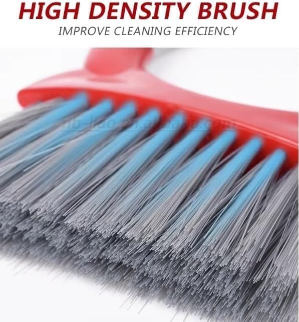 Dustpan and Brush Set, Mini Handheld Broom with Compact ABS Pan for Desk, Keyboard, Car, Sofa, Table and Small-Space Cleaning, Red, C130008 - image 4