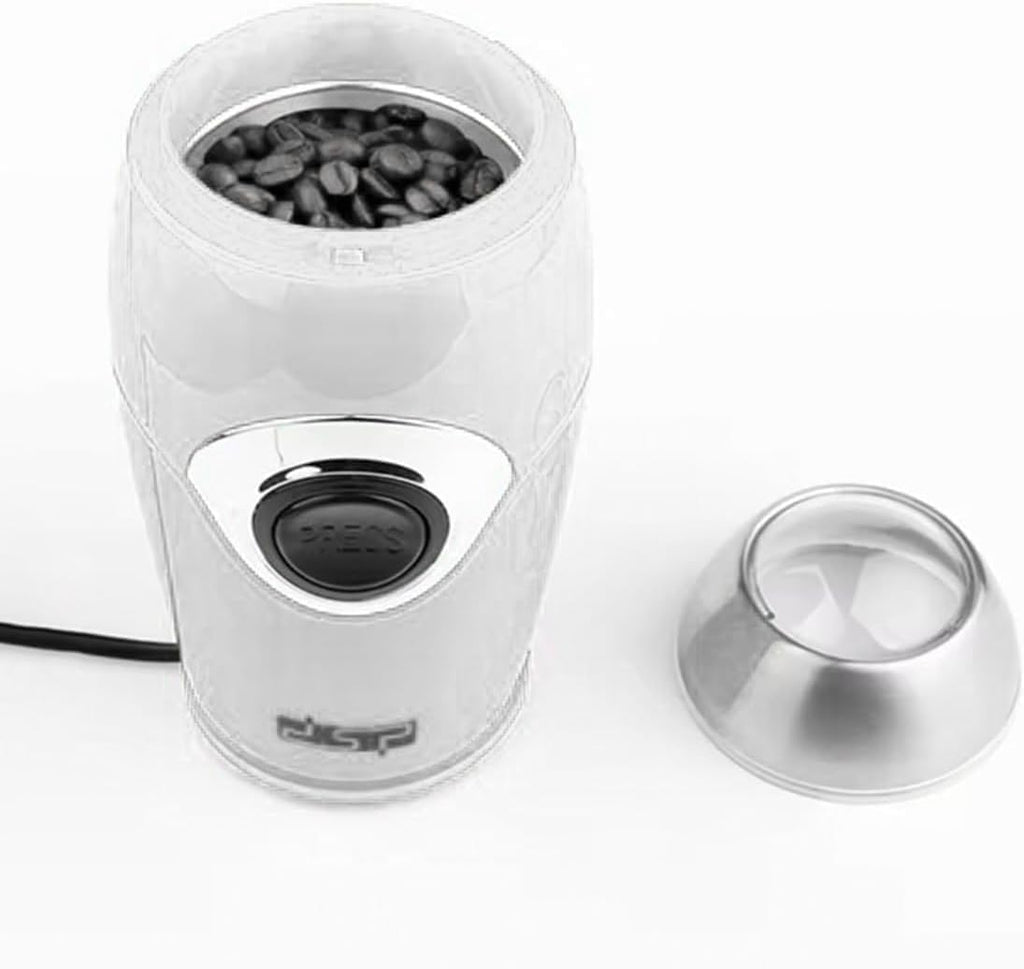Electric Coffee Grinder 200W, Stainless Steel Bowl and Blades with Safety Lid, Pure Copper Motor for Coffee Beans, Spices, Seeds and Nuts, KA3002 - image 6