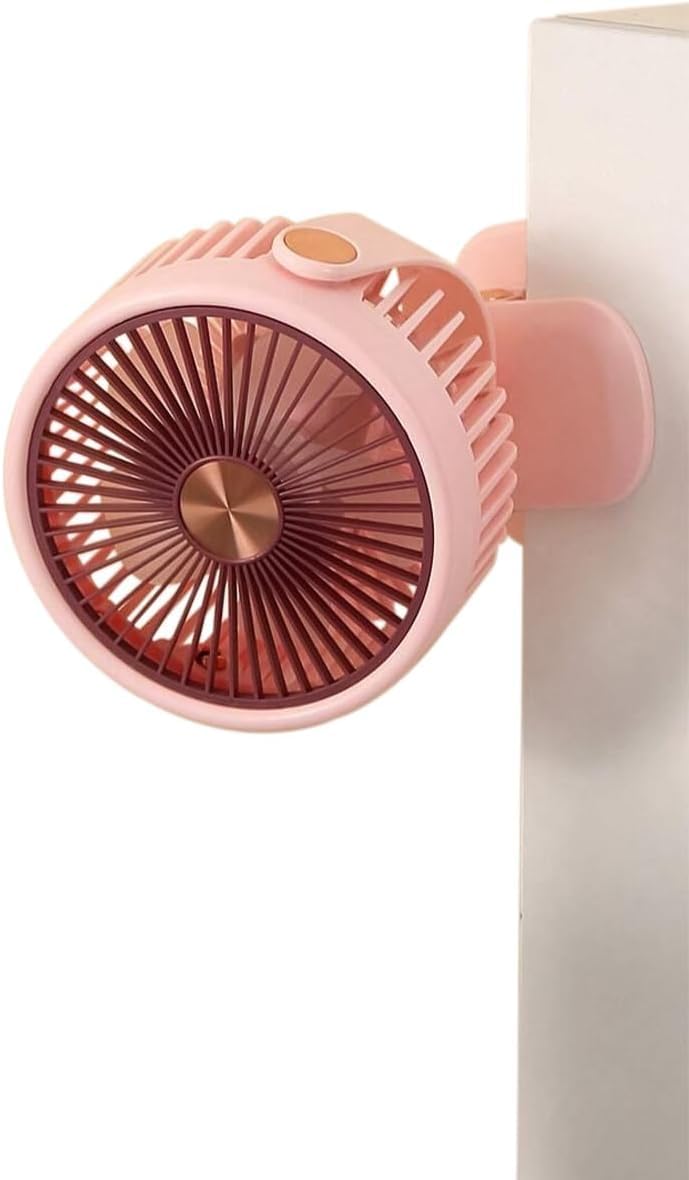 Mini Usb Fan, Portable Handheld & Desktop Fan, 3 Speed, 5 W Quiet Airflow, Usb Powered with Stand for Home Office Travel, ZB125 (Pink) - image 1