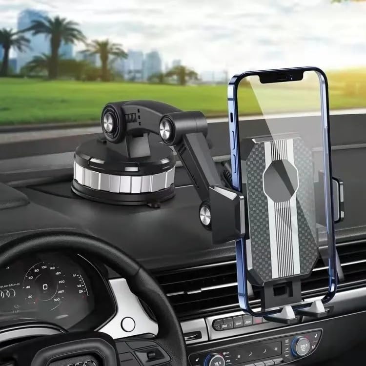 Car Phone Holder - Universal 360 Degree Strong Suction Cell Phone Holder Dashboard & Windshield, GPS Smart Phone Stand Car Mount, Safe & Stable, JX-601 - image 7