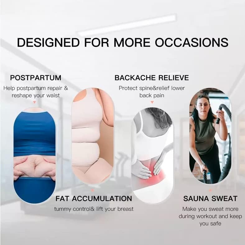 Waist Training Corset, Slim Belt For Women, Body Shaper - Belly Fat Tummy Slimming Belt, Adjustable Strap Corset, Postpartum Recovery, Weight Loss, Sweat Pioneer (Black, 3 Metre) - image 3