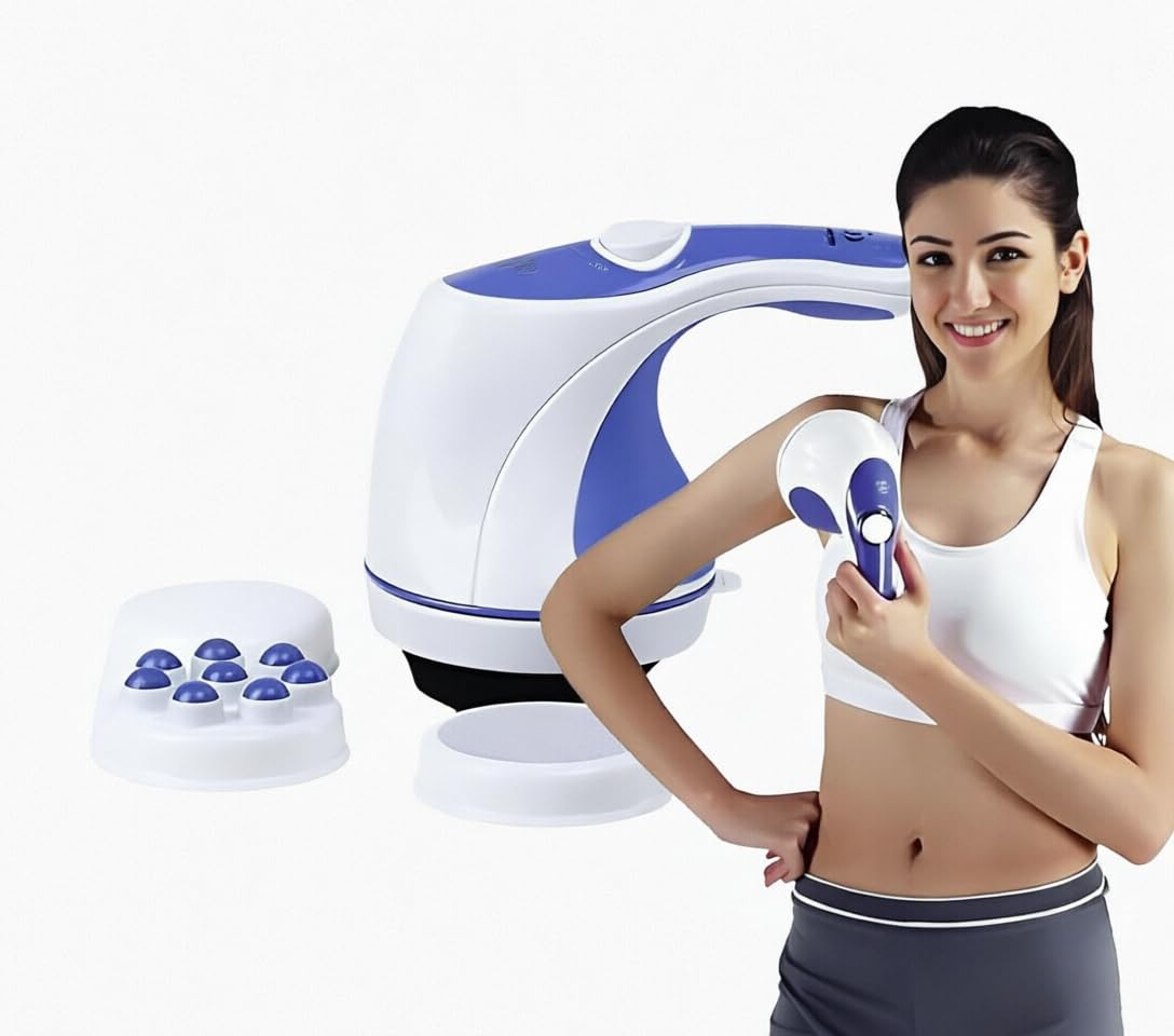 Body Massager, Handheld Vibration Massage Machine with 6 Speed Modes, Low-Noise Portable Device for Back, Neck, Shoulders, Arms and Legs - image 1