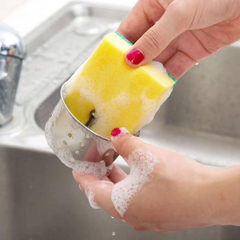 Stainless Steel Scrubber Set, 6-Piece Dishwashing Sponge Pads with Long Removable Handle, Wire Scouring Brush for Pots, Pans, Sinks and Kitchen Cleaning - image 5