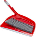 Dustpan and Brush Set with Long Handle, Plastic Broom Cleaning Kit for Floors, Office, Kitchen and Balcony, BPA-Free ABS Design - image 1