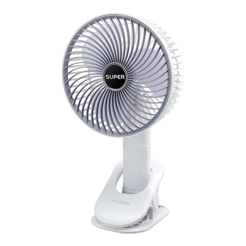 Desk Fan USB Mini Clip-On and Handheld Portable Fan, 1-Speed Quiet 360° Rotating Desktop Cooling Fan for Home, Office and Travel, F-325 - image 1