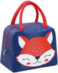 Lunch Bag 1.5L, Insulated Thermal Food Carrier with Foldable Design and Carry Handle for School, Travel, Picnic and Beach, Car Print, Blue and Red - image 1