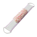 Back Scrubber for Shower, 80 cm Double-Sided 3D Exfoliating Bath Towel with Long Strap, Microfiber Body Loofah Wash Cloth for Men and Women, B-629 (Pink) - image 1