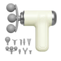 Massage Gun, Deep Tissue Percussion Muscle Massager with 3 Heads, 6 Speed Levels, 24W Rechargeable Handheld Body Massager for Back, Neck, Shoulders, Legs, Gym and Home, LM-130 (Beige) - image 1