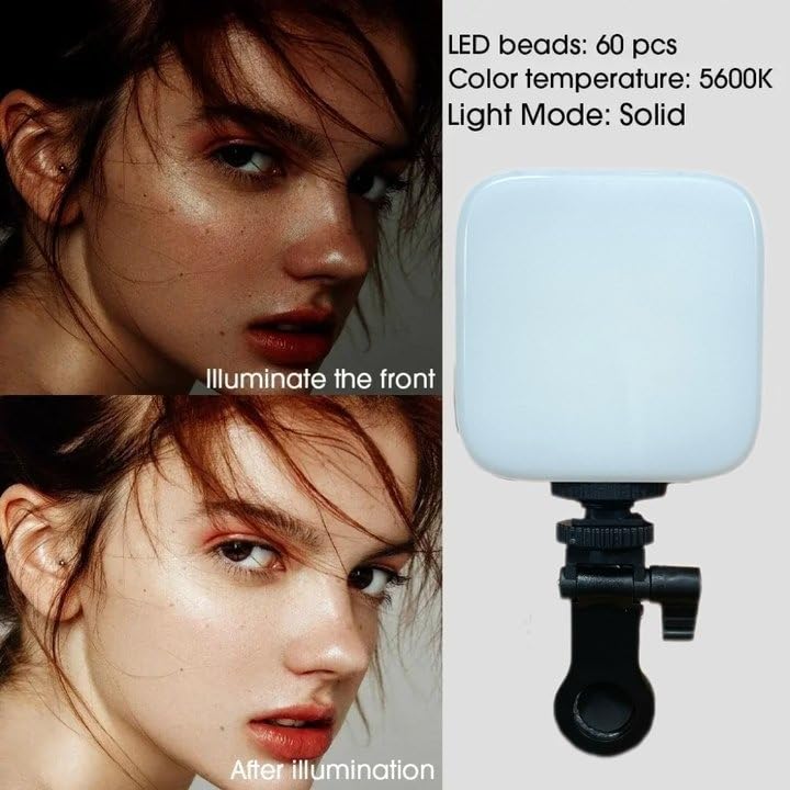 Selfie Light for Phone, Rechargeable Clip-On LED Video Light with 3 Lighting Modes, Adjustable 3000-6500K Portable Fill Light for Laptop, Video Calls, Makeup, Photos and Vlogging, M-88 - image 5