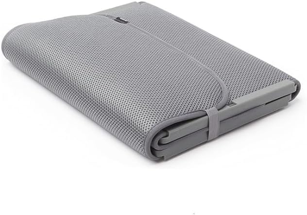 Shoe Mat for Entryway, Washable Boot Tray Organizer Holds up to 4 Pairs, Portable Dirt and Water Catcher for Home, Hallway, Mudroom and Travel, Grey - image 5