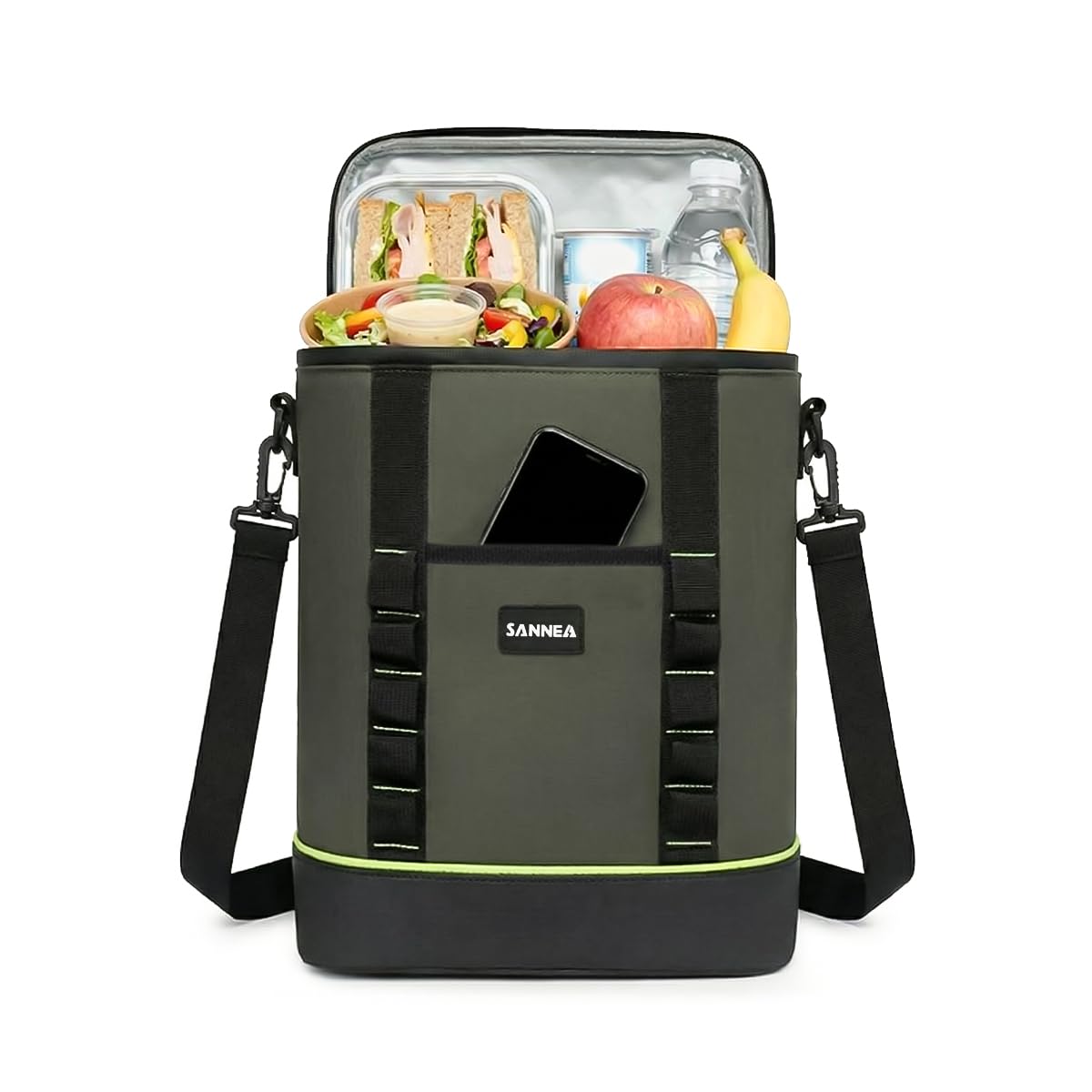 Lunch Bag 12L Insulated Thermal Cooler Tote, Waterproof Leakproof Reusable Food Storage Bag for Work School Picnic Travel, BB-558 - image 1