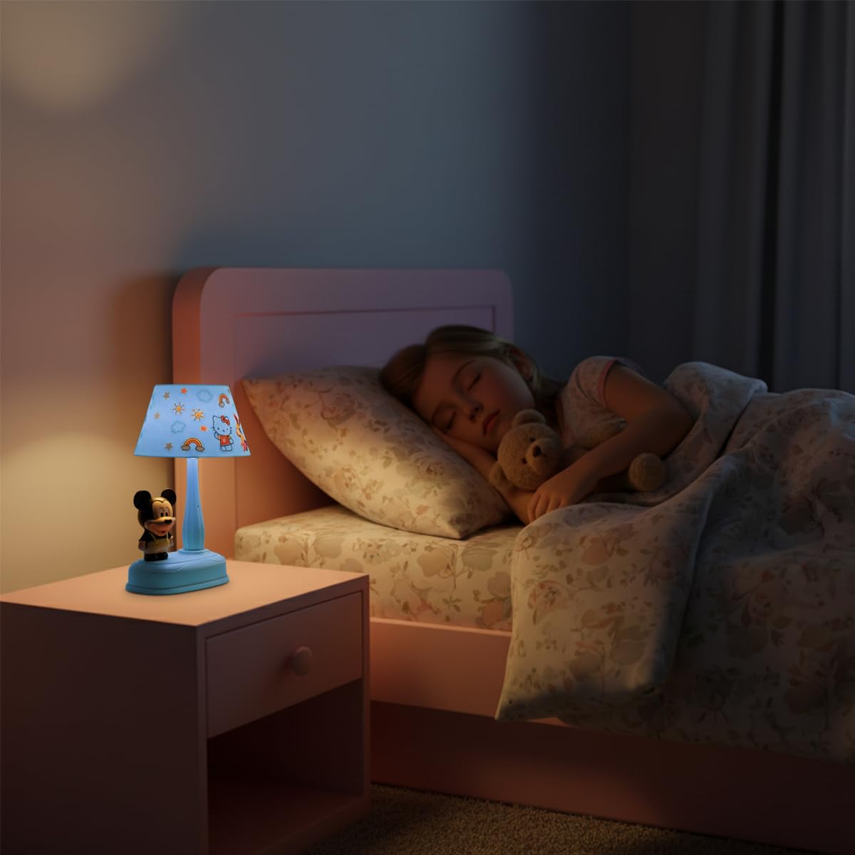 LED Desk Lamp, Foldable Multi-Angle Adjustable Table Light with Power Switch and Soft Glow for Study, Reading, Bedside, Home and Office, Blue - image 6