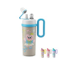 Thermal Mug 700 ml, Stainless Steel Vacuum Insulated Travel Tumbler with Handle, Straw and 2-Way Lid, Leak-Resistant Cup for Hot and Cold Drinks, Car, Office and Gym, F-1533 (White) - image 1