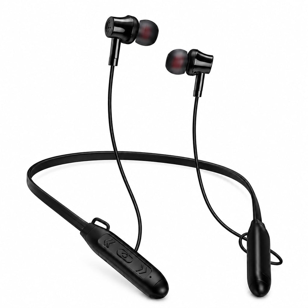 Bluetooth Neckband Headset, Wireless Sports Earphones with Mic, Magnetic Earbuds, HiFi Stereo Sound, Noise Reduction, Bluetooth 5.4 and Up to 48H Battery, YD-24, Black - image 1