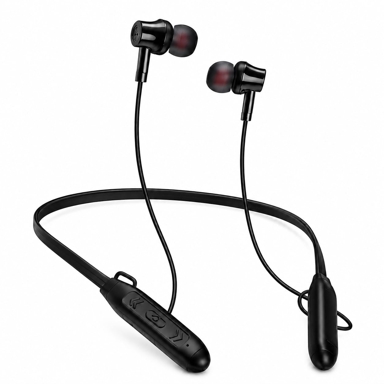 Bluetooth Neckband Headset, Wireless Sports Earphones with Mic, Magnetic Earbuds, HiFi Stereo Sound, Noise Reduction, Bluetooth 5.4 and Up to 48H Battery, YD-24, Black - image 1