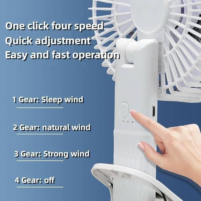 Desk Fan Usb Mini Fan 4 In 1 Clip On And Handheld Portable Fan 1 Speed 360° Rotating Quiet Desktop Cooling Usb Powered Energy Saving For Home Office Travel - image 4