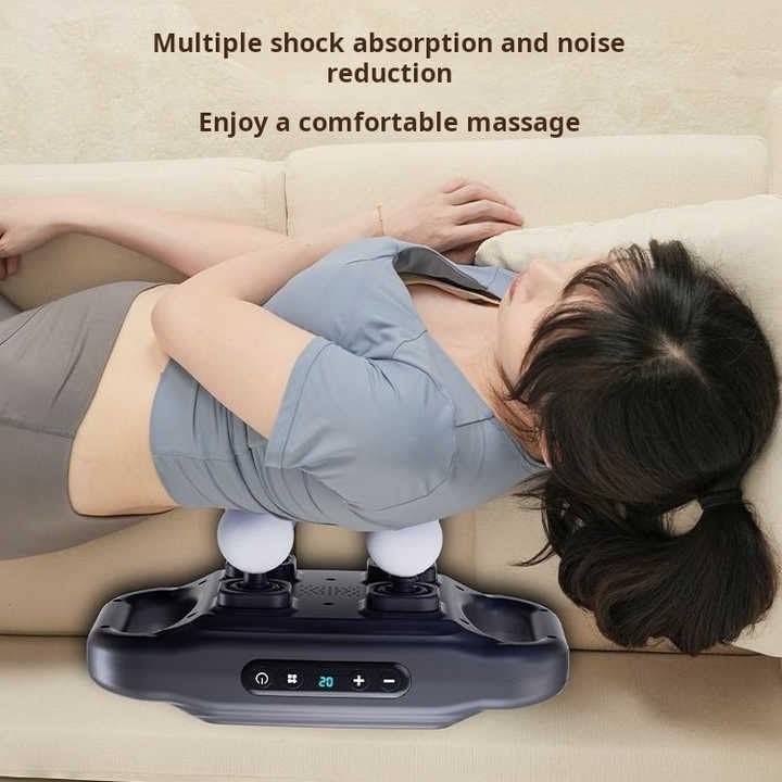 Massage Gun Deep Tissue Percussion Massager, 4 Heads, 20 Speed Levels, 6 Modes, LCD Display, 120-Min Battery for Muscle Relaxation and Fitness Recovery, ZX-1688, White - image 7