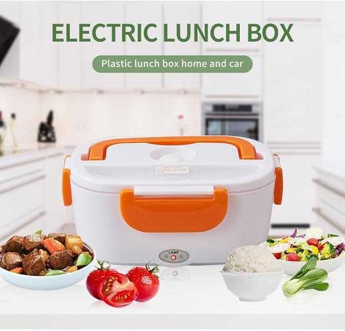 Lunch Box Electric Heating 1.05L – 40W Portable Food Warmer with 4-Side Lock, Multi-Use Hot Food Container for Car, Office, Home & Travel, YS-001 (Green) - image 3