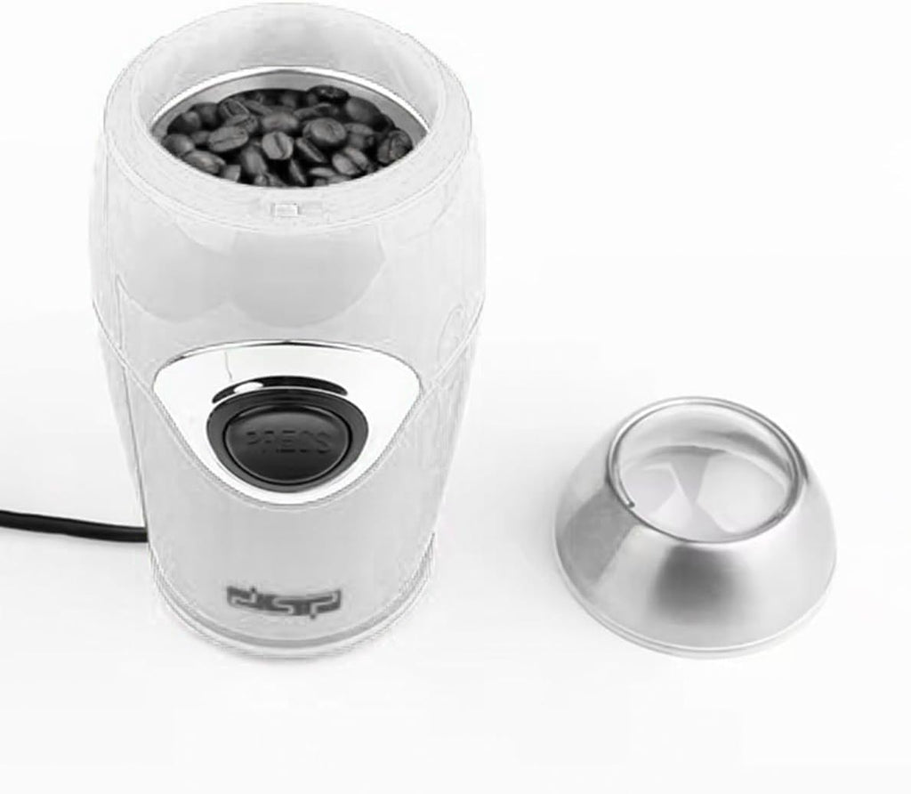 Coffee Grinder 200W, Electric Spice Grinder with 50g Stainless Steel Bowl and Blades, Pure Copper Motor and Safety Lid for Beans, Nuts, Seeds and Herbs, KA3002 - image 7