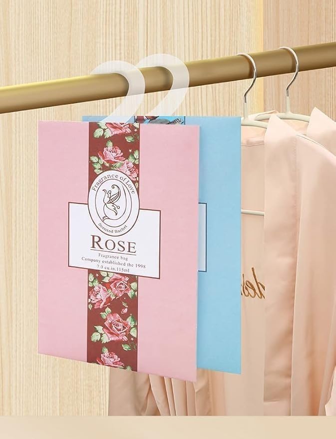 Air Freshener with Hanger, Mini Closet Fresheners, Air Freshener Long Lasting Freshener for Drawers, Closets, Bathrooms, Cars and Rooms, Easy Hanging (Bell Orchid) - image 3