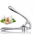Garlic Press, Stainless Steel Manual Garlic Crusher and Mincer with Ergonomic Handle, Easy-Clean Kitchen Tool for Garlic Cloves, XD-81 - image 1