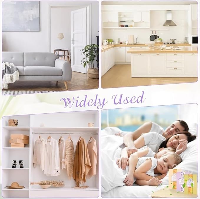 Air Freshener with Hanger, Mini Closet and Wardrobe Deodorizer for Drawers, Bathroom, Car, Bedroom and Small Spaces, Easy-Hang Home Fragrance (Westin White tea) - image 3