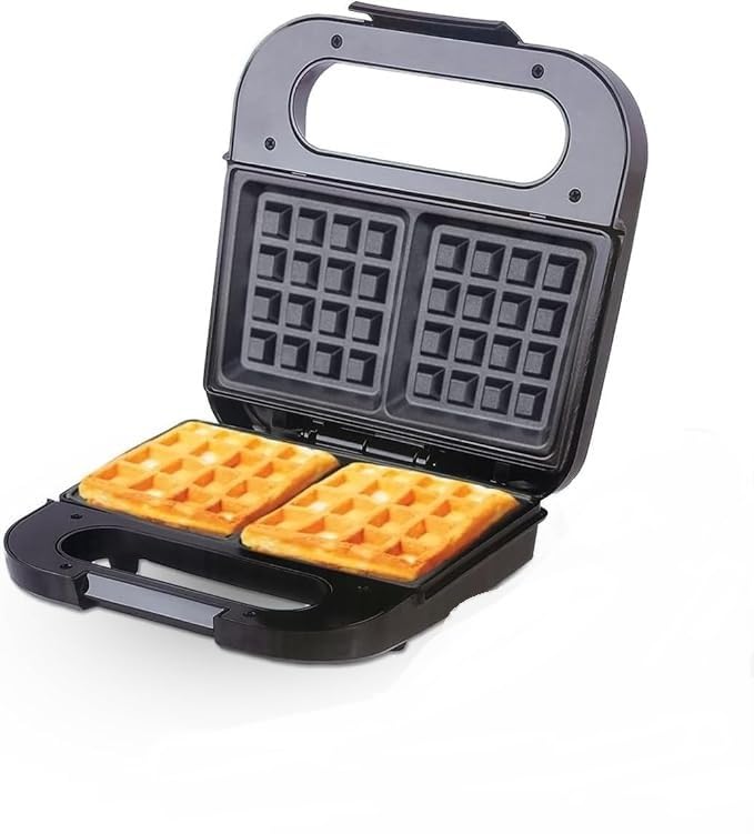 Waffle Maker 800W, Electric Waffle Machine with Non-Stick Plates, Double-Sided Heating, LED Indicator, Easy-Clean Design and Compact Vertical Storage, 2023-9 - image 1