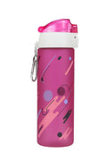 Water Bottle 650ml - Sports Bottle Versatile with Airtight Travel Cap, BPA Free, Reusable - Motivational for Gym, School, Travel, Students, Picnic & Home Use (Pink) - image 1