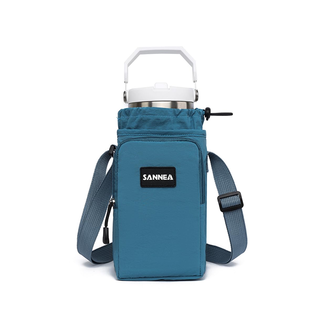 Insulated Lunch Bag 1L, Compact Thermal Cooler Tote with Leak-Resistant Lining and Water-Resistant Lightweight Design for Work, School, Travel and Picnic, BB-533 (Blue) - image 1