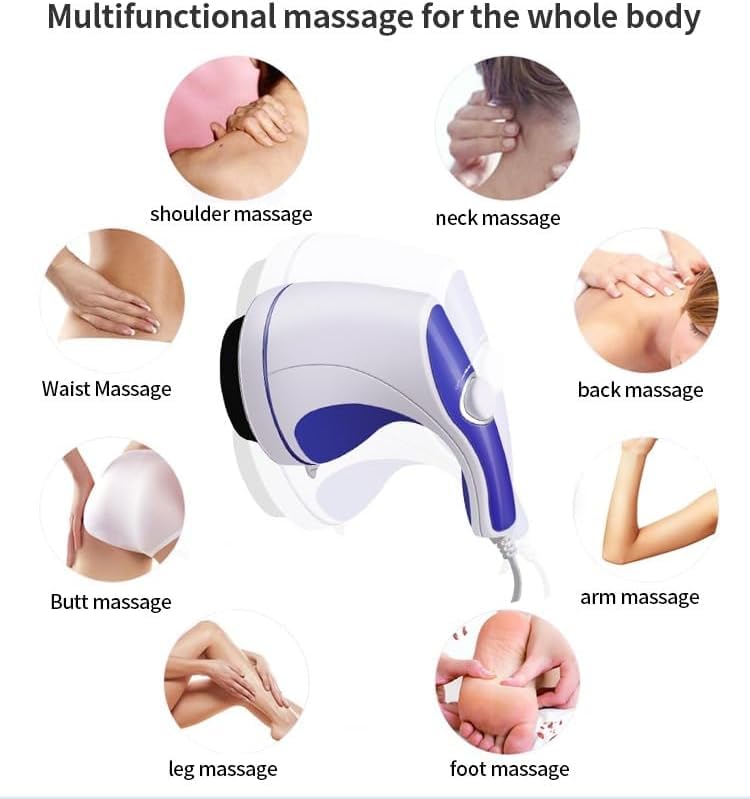 Body Massager, Handheld Vibration Massage Machine with 6 Speed Modes, Low-Noise Portable Device for Back, Neck, Shoulders, Arms and Legs - image 7